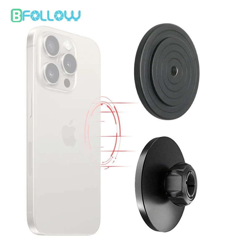 BFOLLOW Strong Magnetic Mount for Mobile Phone Tablet Magsafe Holder with Ball Head 1/4