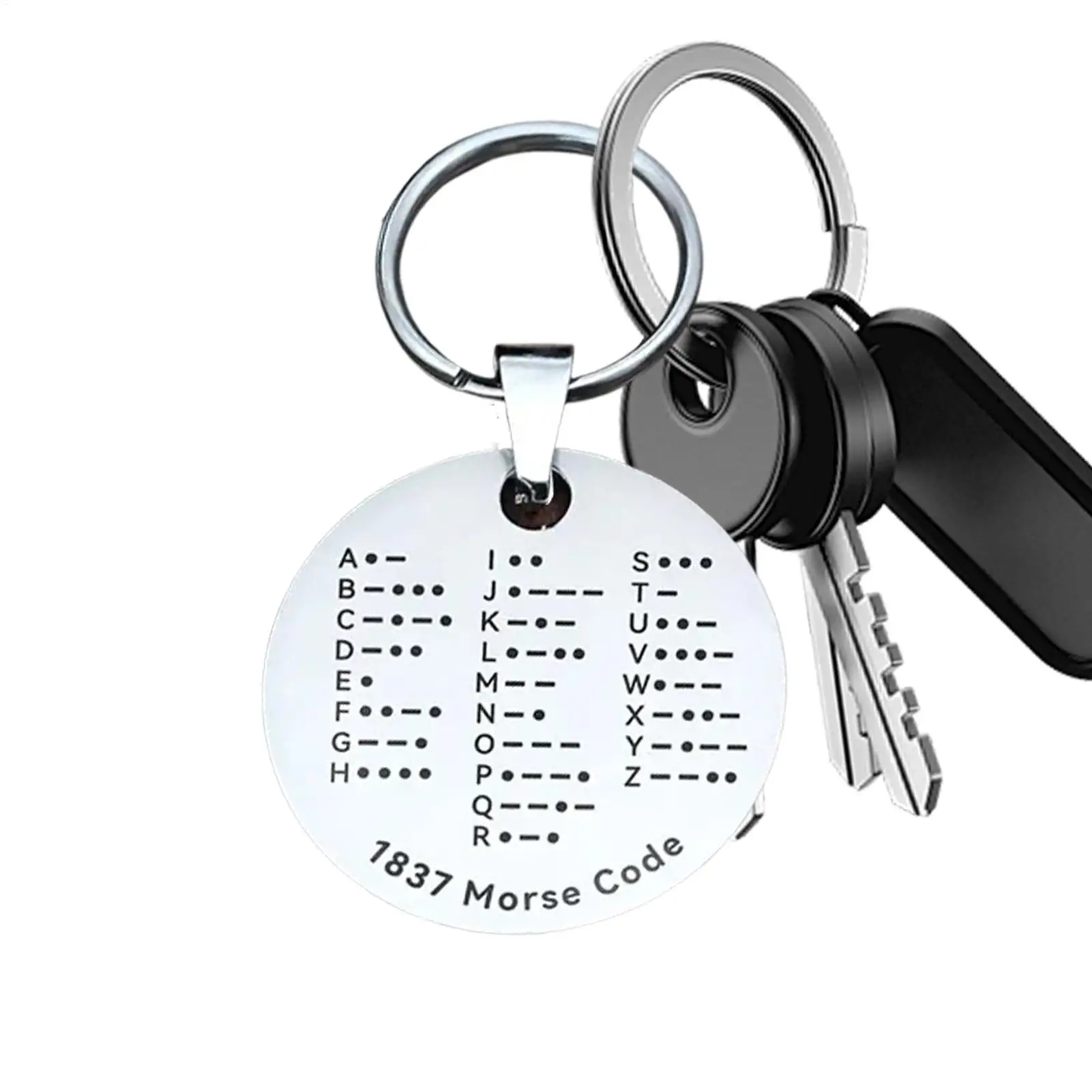Morse Code Portable Learning Training Educational Tool Stainless Steel Morse Code Trainer for Adults Women Men Indoor Outdoor