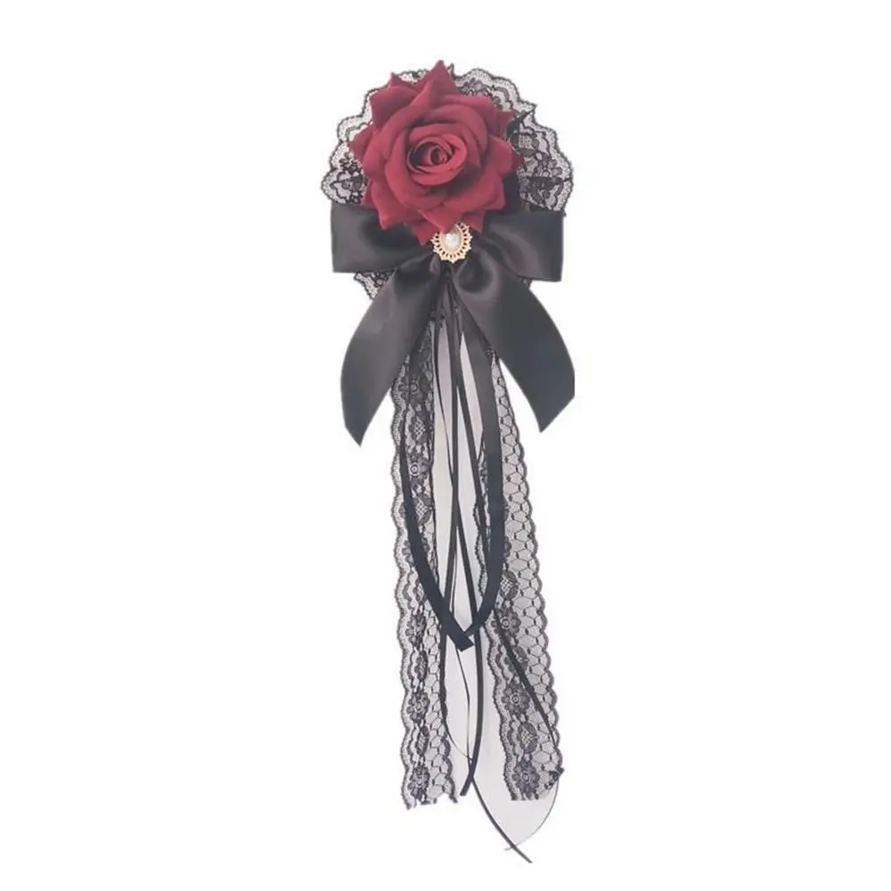 Vintage Lace Rose Hairpin Flower Balls Bowknot Hair Clip Women Cosplay Headdress Sweet Maid Headwear Fashion Hair Decor image 3