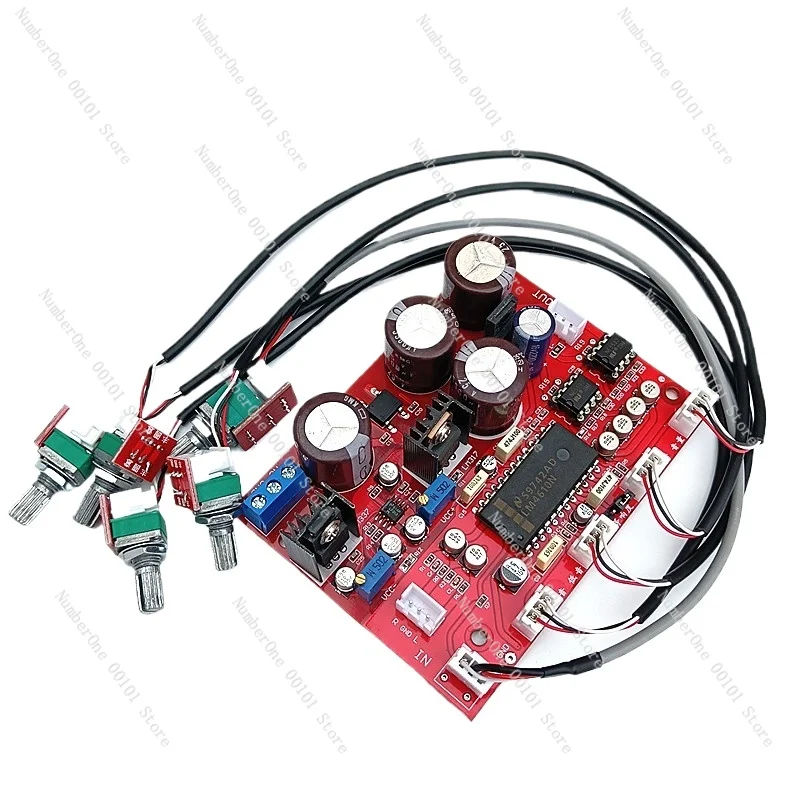 

LM4610N Audiophile Tone Board with AD45257 Dual Operational Amplifier Front Amplifier Servo Power Supply