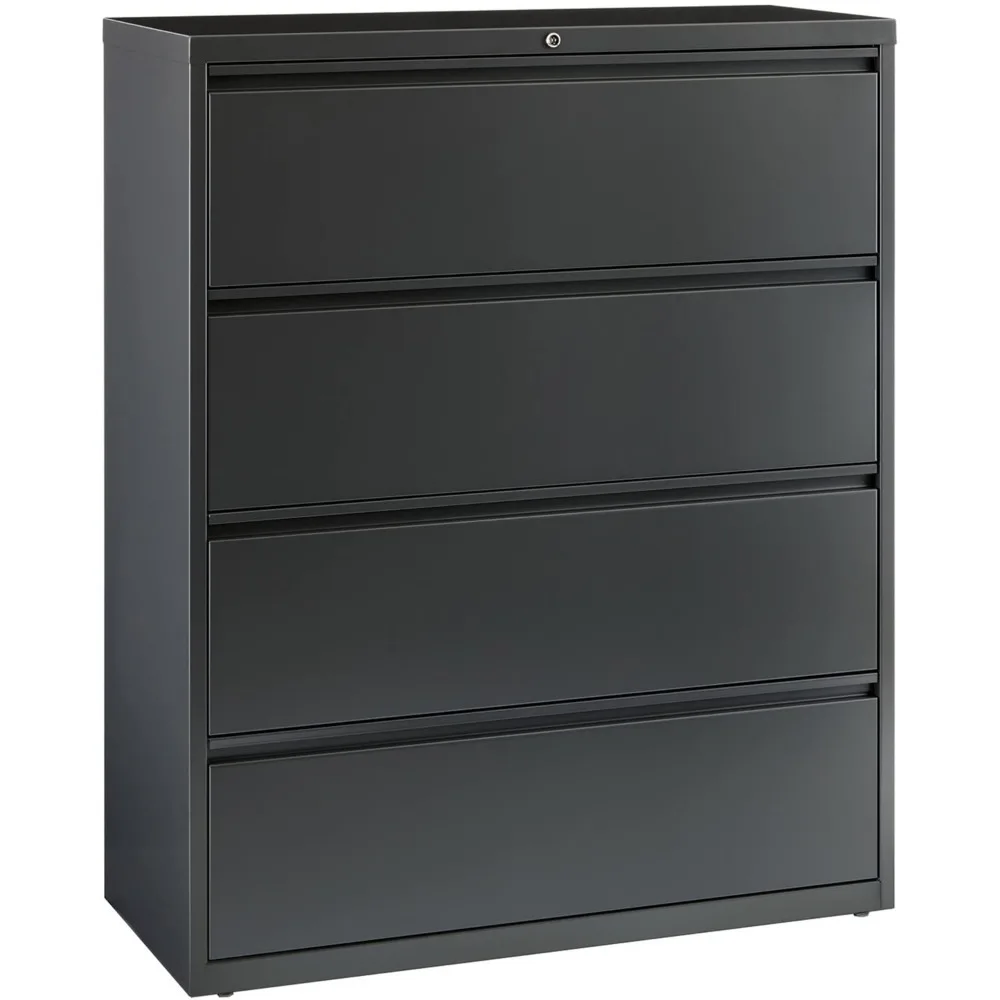 Lateral File, 4-Drawer, 42-Inch x18-5/8-Inch x52-1/2-Inch Lateral file cabinet for everyday use. Core removable locks for added