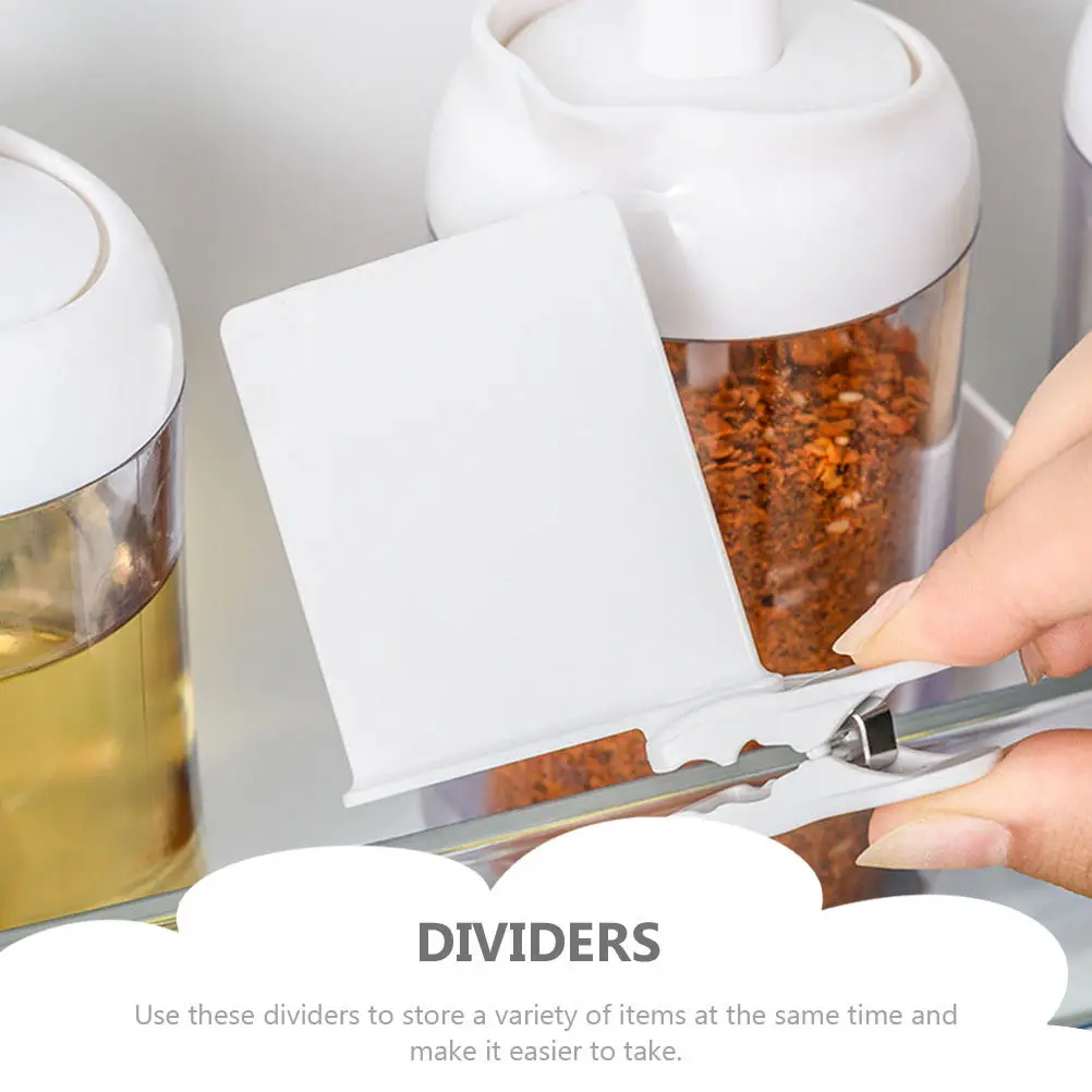 8Pcs Household Refrigerator Dividers Convenient Fridge Separators Daily Use Freezer Divider Replaceable Compact Fridge Accessory