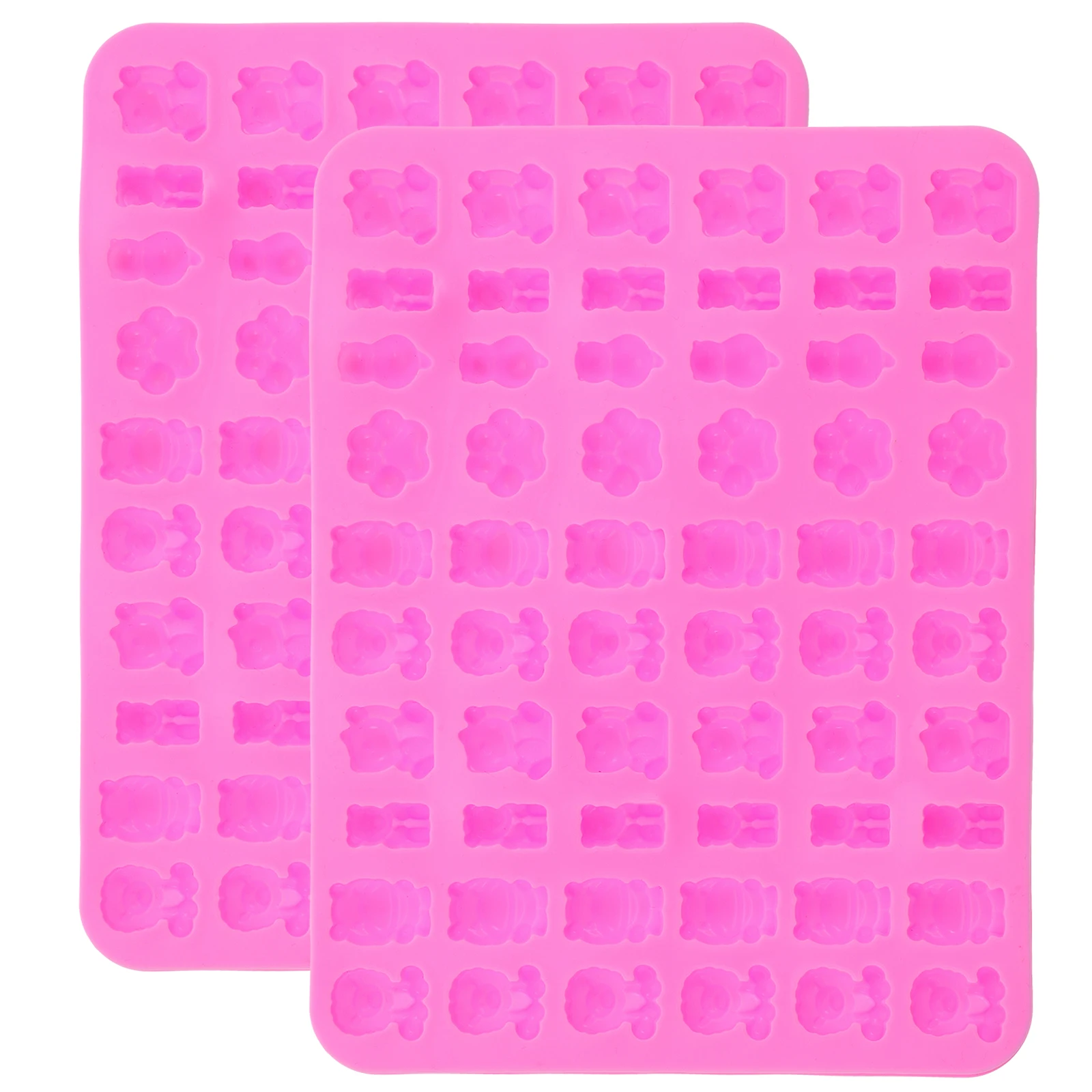 

2 Pcs Silicone Candy Molds for Baking Mini Candy Maker Wax Beads Maker Mold Reusable Easy Demould DIY