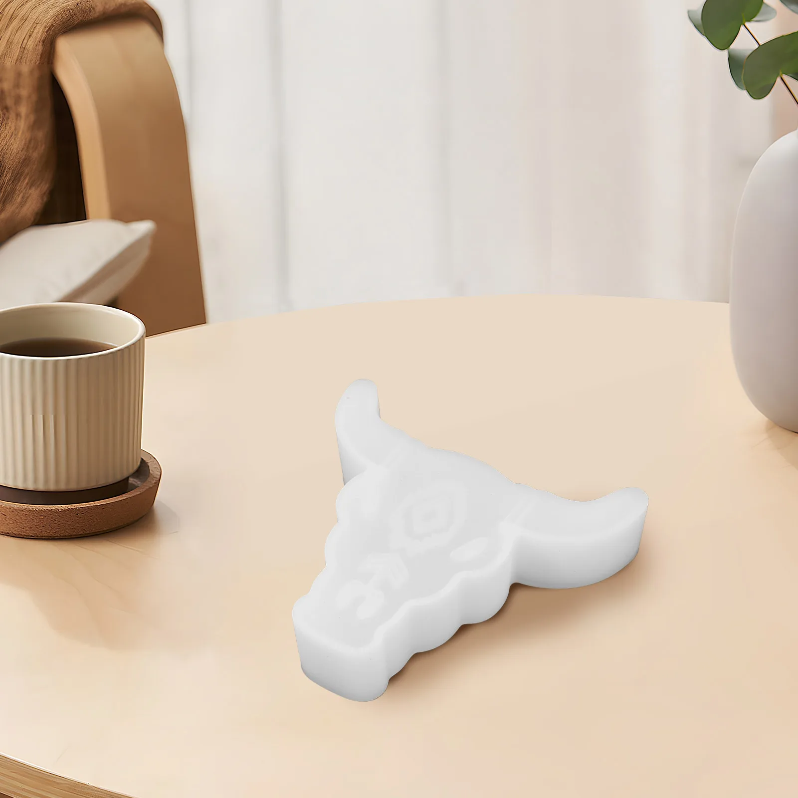 

3D Ornament Silicone Mold Diy Crafts Epoxy Making Reusable Cow Head Mold Drip Wax Casting Decorative Supplies