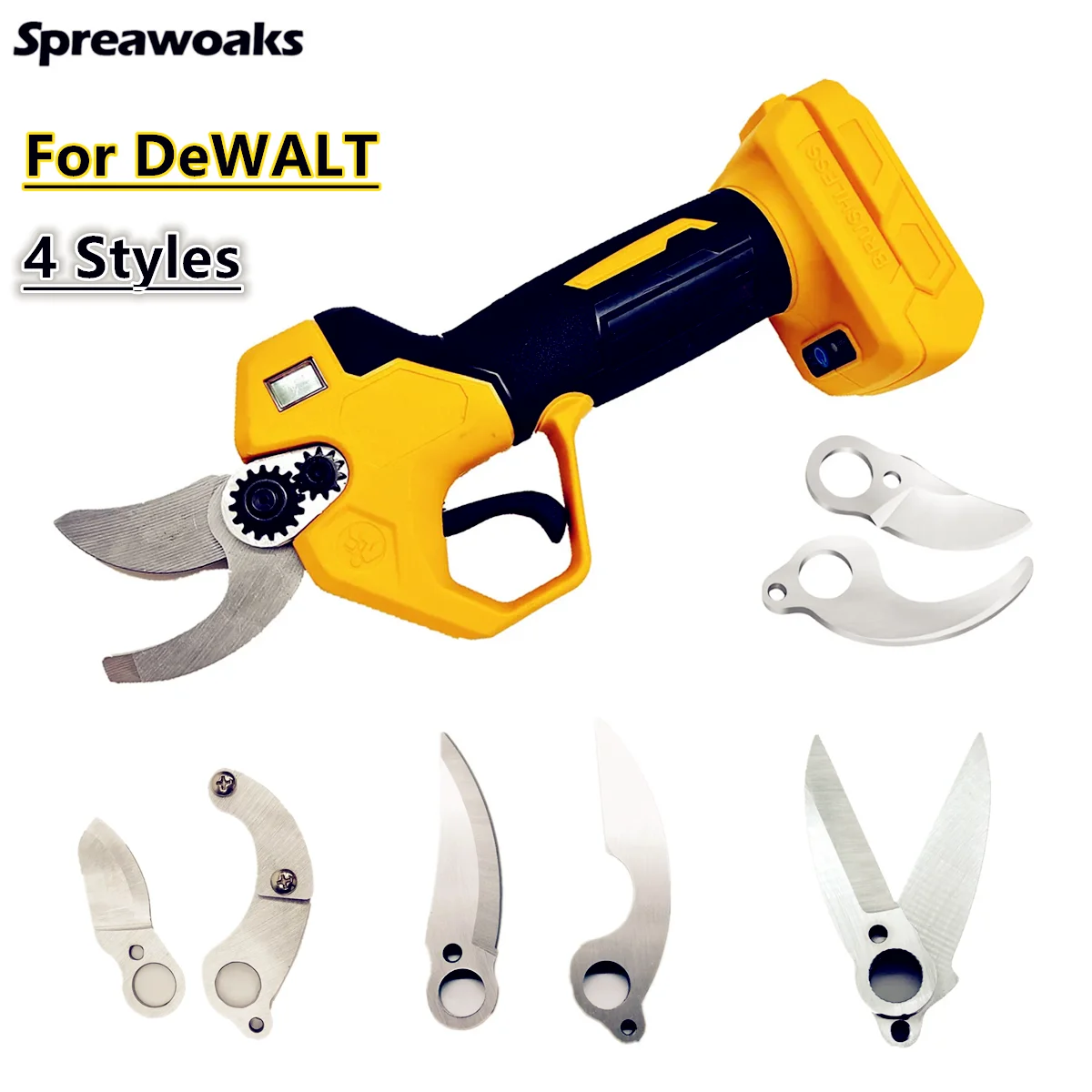 4 Styles Electric Scissor Cordless Branch Pruner Shear Pipe Cutter Bone Vegetable Scissors Power Tools For DeWALT 20V Battery