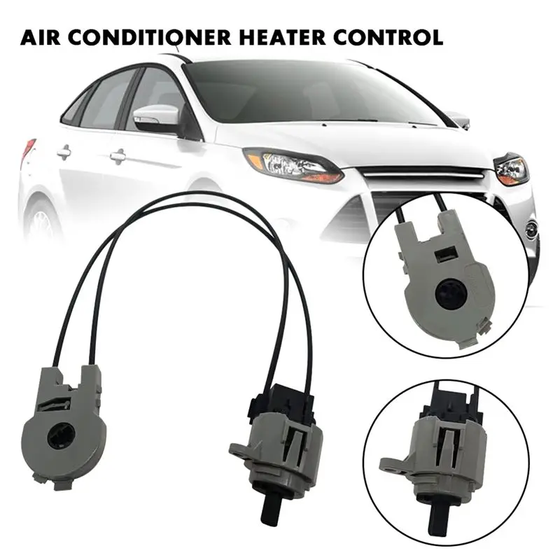 

#55N Automotive Parts & Accessories,A/C Heater Mode Selector Switch with Cables 2M5Z-19B888-BA for Focus (black&grey)
