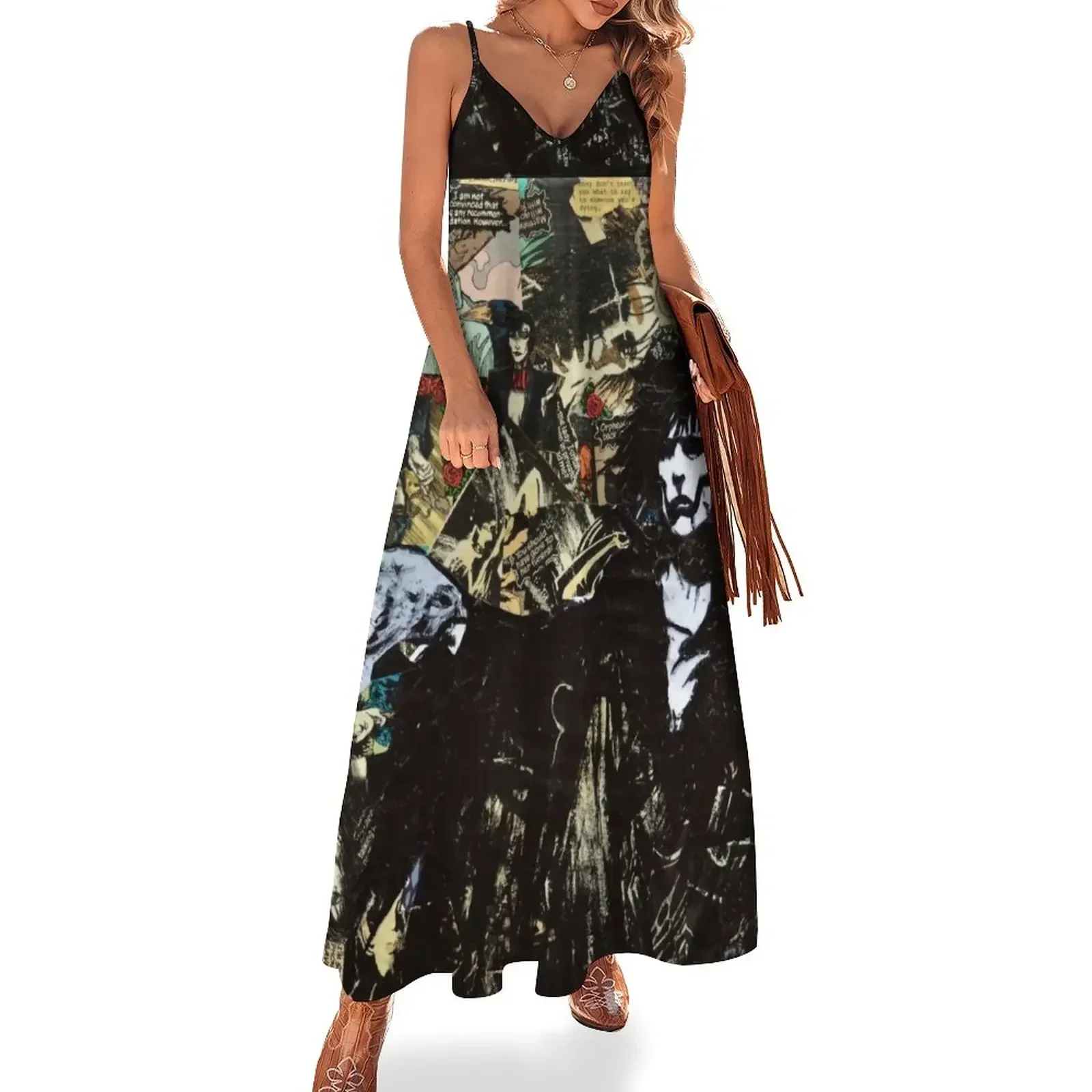 Sandman Collage Sleeveless Dress Women's clothing Dress