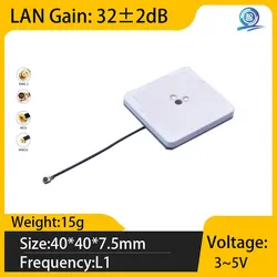GPS GLONASS BDS GNSS Internal Active Antenna Multifrequency 32dbi High Gain Low Power Built-in Ceramic