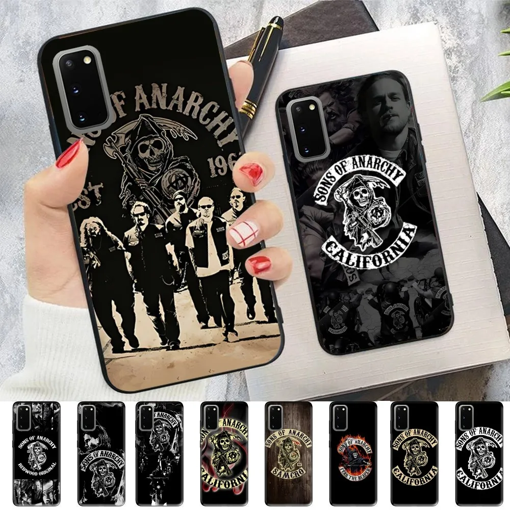 American TV S-Sons Of Anarchy Mousepad For Samsung S 9 10 20 21 22 23 30 23plus lite Ultra FE S10lite Fundas