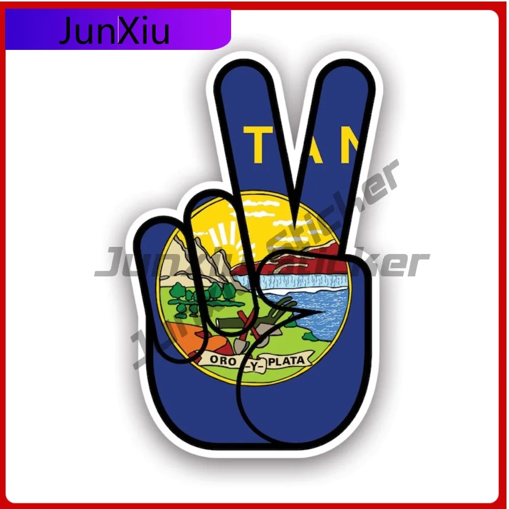 

Montana State Shaped Peace Sign Stickerwaterproof Anime Window Waterproof Vinyl Decal For Laptops High Quality Unique Creative