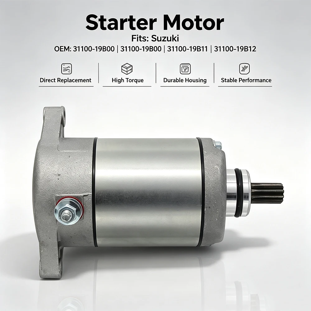 31100-19B12 31100-19B11 Starter Motor For Suzuki LTF300F LT-F 4WDX King Quad LTF250 LTF250F LT-F 4WD Quad Runner 2WD 4WD