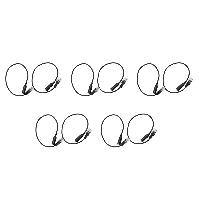 

10Pc 3.5Mm Stereo Audio Headset To Jack Female To Male RJ9 Plug Adapter Converter Cable Cord