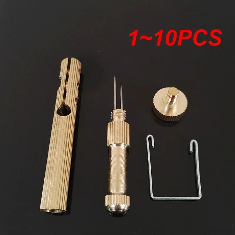 

1~10PCS Fishing Hook Tier Copper/aluminum Alloy Fishing Line Strand Knotter Double-headed Needle Knots Tier Portable Tying