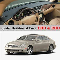 Suede Leather Dashmat Dashboard Cover Pad Dash Mat Car Accessories For Mercedes-Benz CLS Class C219 W219 300 500 550 320 55 63