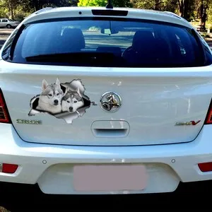 Siberian Husky sticker , car decoration, car sticker , Vinyl decal, siberian husky decal