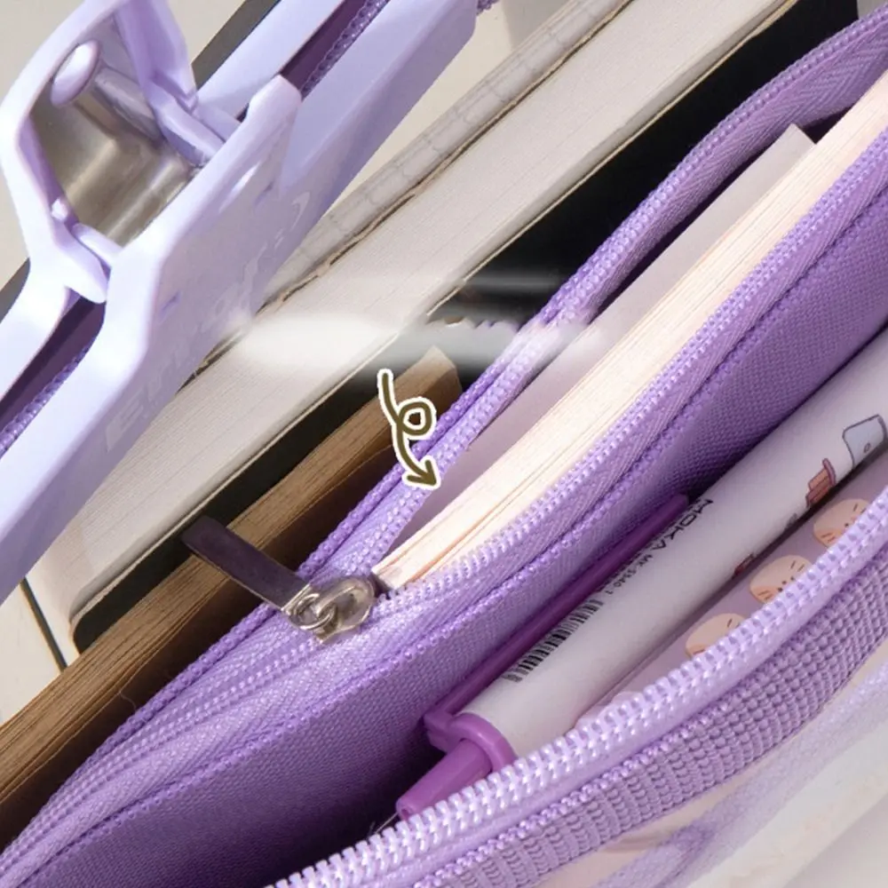 High Value Transparent Pencil Case Triangle Multi-layer Pen Bags Large Capacity Stationery Storage Bags