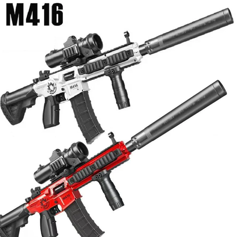 M416 Automatic Shell Ejection Child Soft Bullet gun Mechanical Continuous Firing Weapon Boys Toy Gun CS Fighting Game Gift