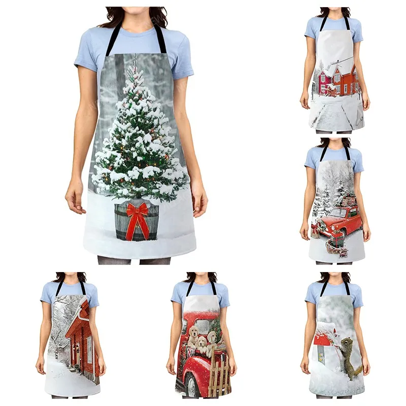 nordic Aesthetic Women kitchen apron kids original Children Waterproof girl princess waiter work apron oil proof boho plant