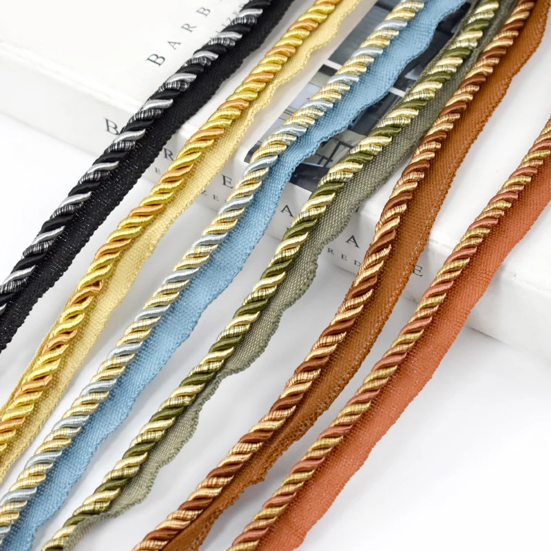 

5/10/12M Meetee 6cm Decor Lace Rope Two Colors Woven Ropes Sofa Home Textile Decorative Ribbon DIY Handmade Sewing Accessories