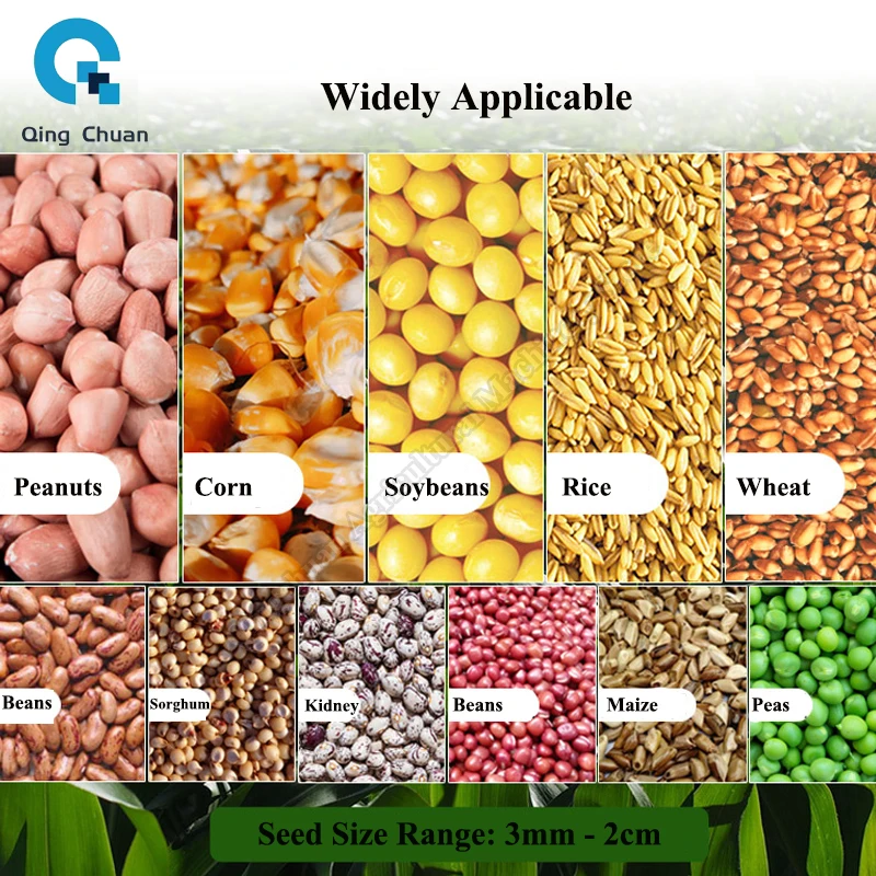 Hand-push Seeder 2-4 acres/hour Double-mouth Supplementary Seed Sowing and Fertilizing Corn Soybean Bean Seeder Precision Seeder