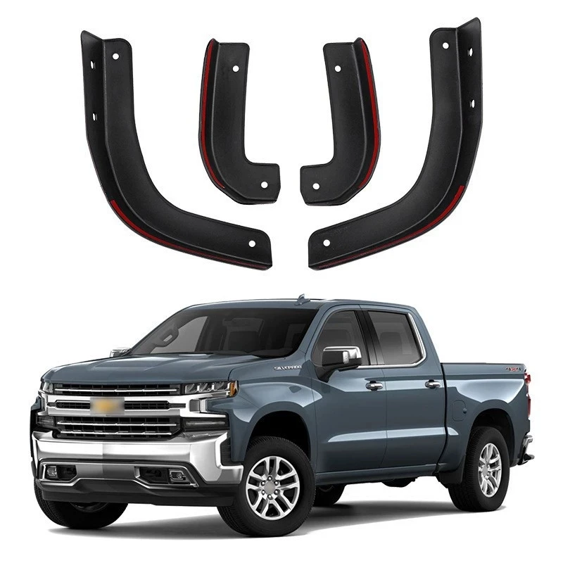 

4PCS Front Rear Wheel Mudguards For Chevrolet Silverado Solod 2019-2024 Sedan Touring Splash Guards Fender Mud Flaps Accessories