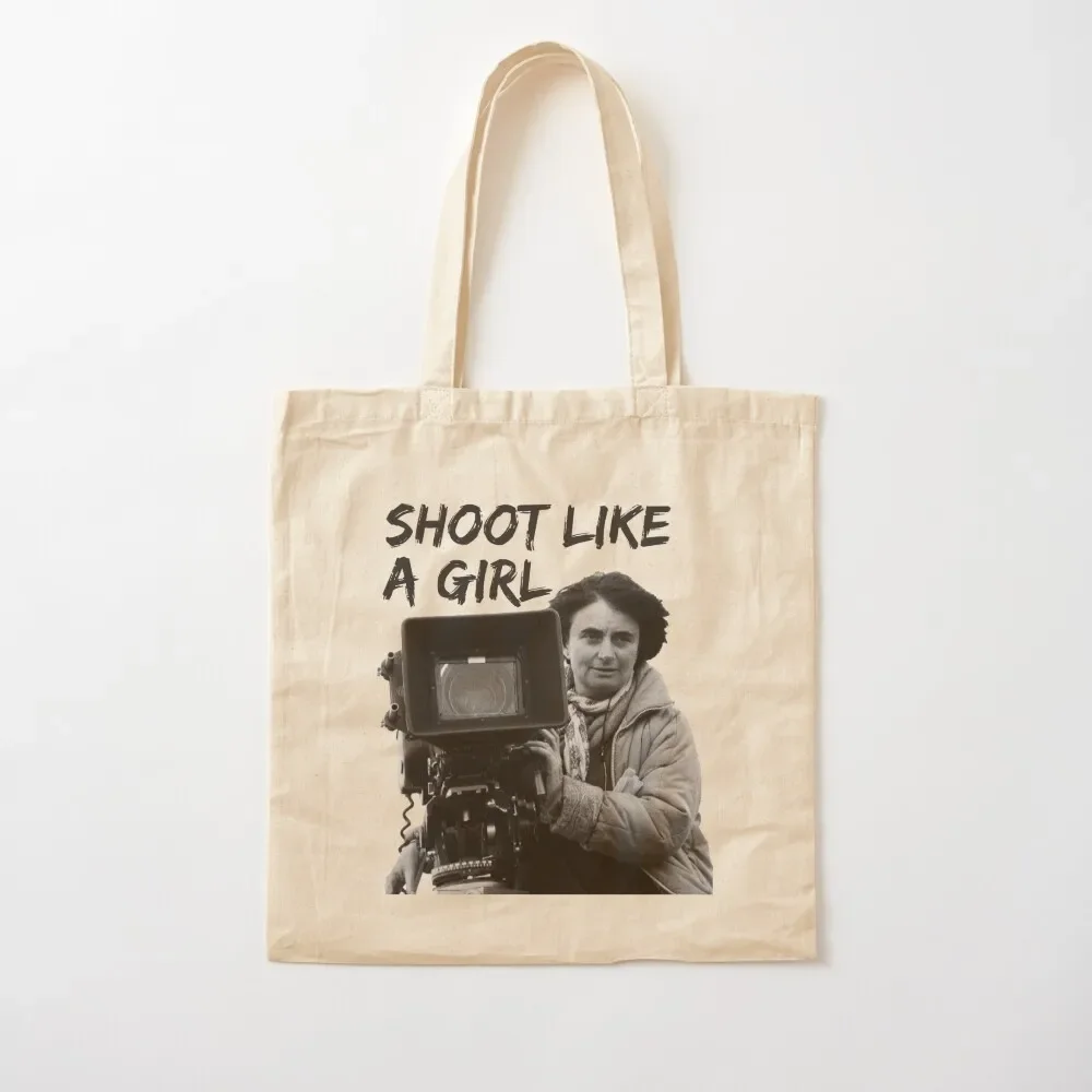 

Agnes Varda Shoot Like A Girl Tote Bag cute tote bag shopping bags foldable hand bags Bag