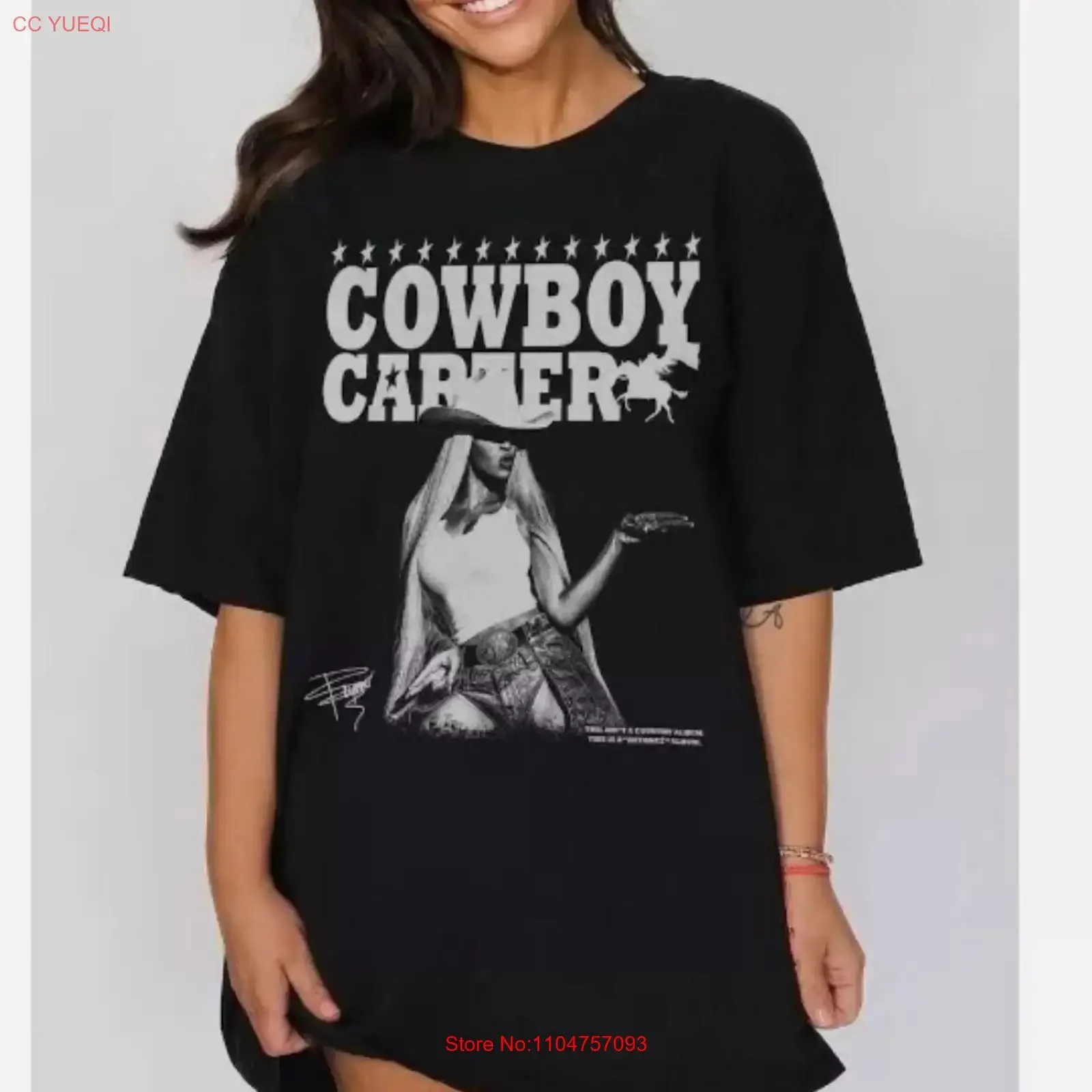 Beyonce Cowboy Carter T Shirt Beyoncé for fans vintage Washed fashion designer clothes Comfortable Breathable graphic homme