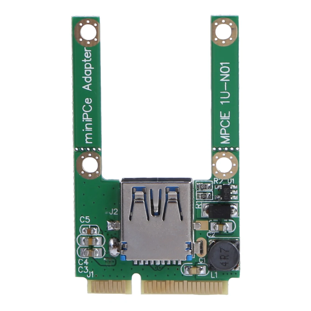 Mini pci-e-usb3.0 확장 카드 Mini pci-e-usb3.0 PCI Express 어댑터 카드, Windows Mac OS 용 노트북 용 나사 포함