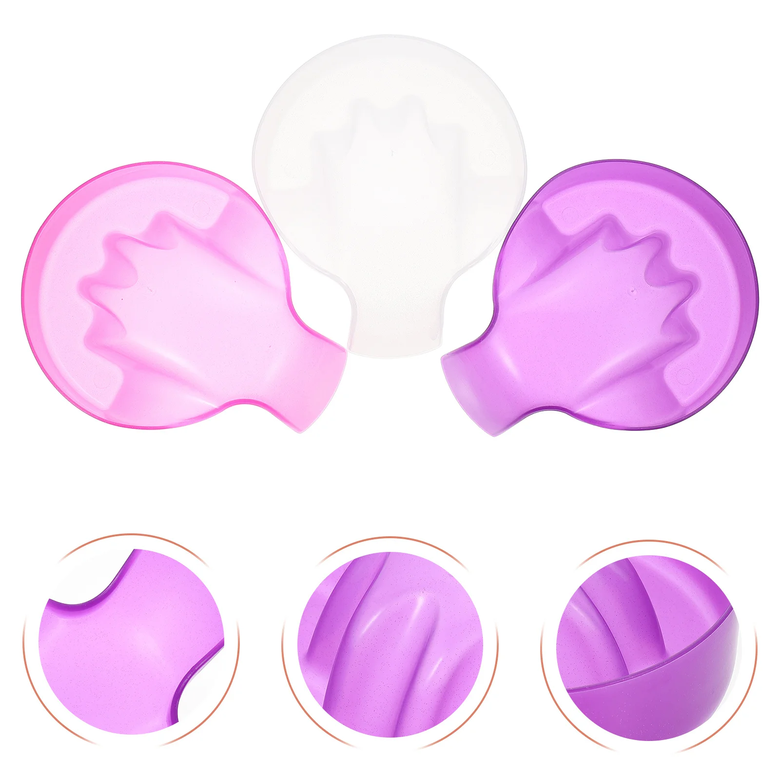 3個入り プラスチック製 マニキュア用ソークボウル ネイルアート ポリッシュリムーバー ハンドケア 角質ケア サロン用品 ネイルソーク