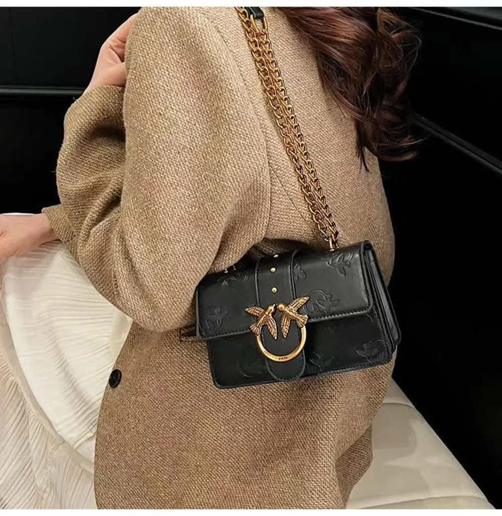 2026 Frühjahr/Sommer Kleiner Vogel Geprägte Unterarm-Schultertasche Neue Casual-Handtasche Ketten-Umhängetasche Geeignet für Frauen.689 – Detail 21