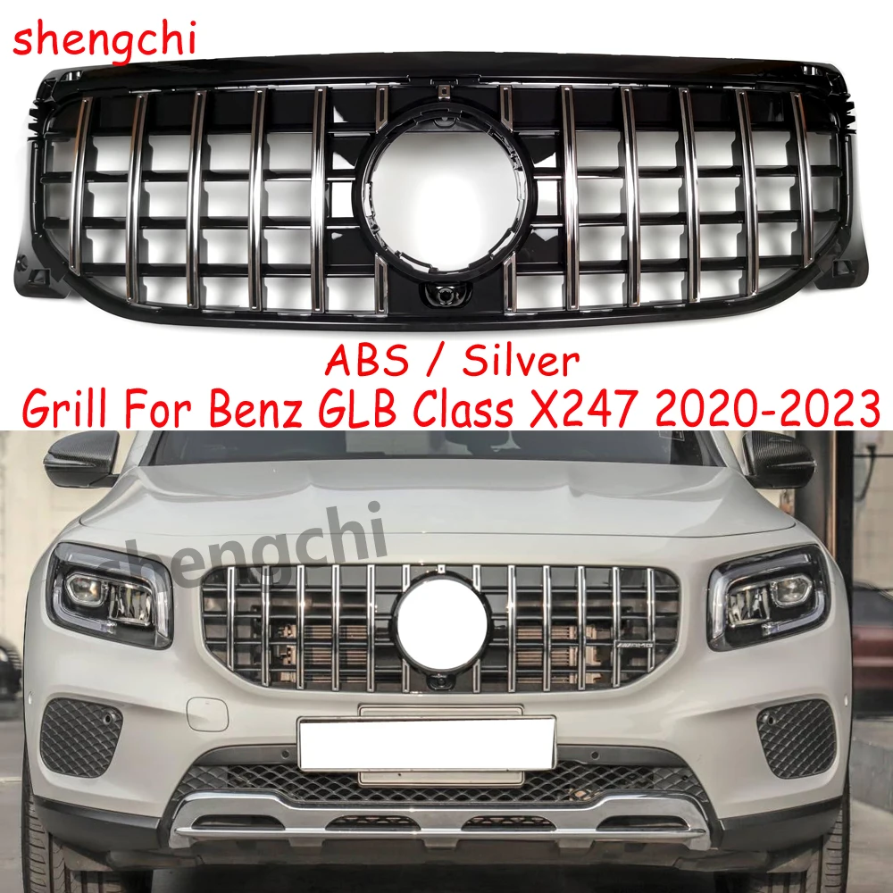 

GLB X247 GT Front Grille For Mercedes Benz GLB Class X247 Normal Style GLB180 GLB200 GLB250 Grille 2020-2023 ,NO Fit AMG line