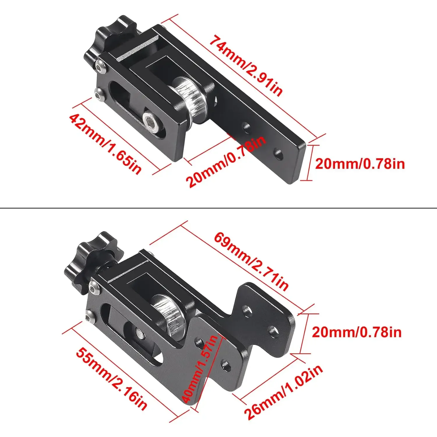 Creality 2020/2040 X-axis And Y-axis Tensioners Belt Tensioner Belt Tightener For Ender-3/3S/Pro/V2/CR-10/10S/10S Pro 3D Pinter