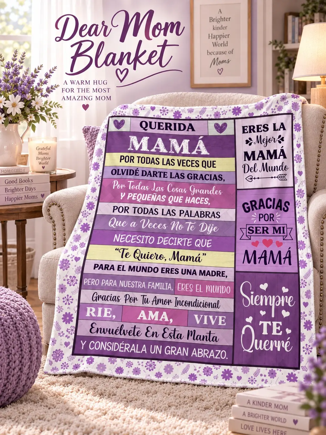 Best Mom Gift Flannel Blankets & Throws for Mom Gift Mother Appreciation Blanket for Mom Grandma Mother Family Loved One Birthday Anniversary Christmas Thanksgiving Gift Home Decor Living Room Bedroom Sofa Couch Bed Cover Cozy Warm Keepsake Sentiment