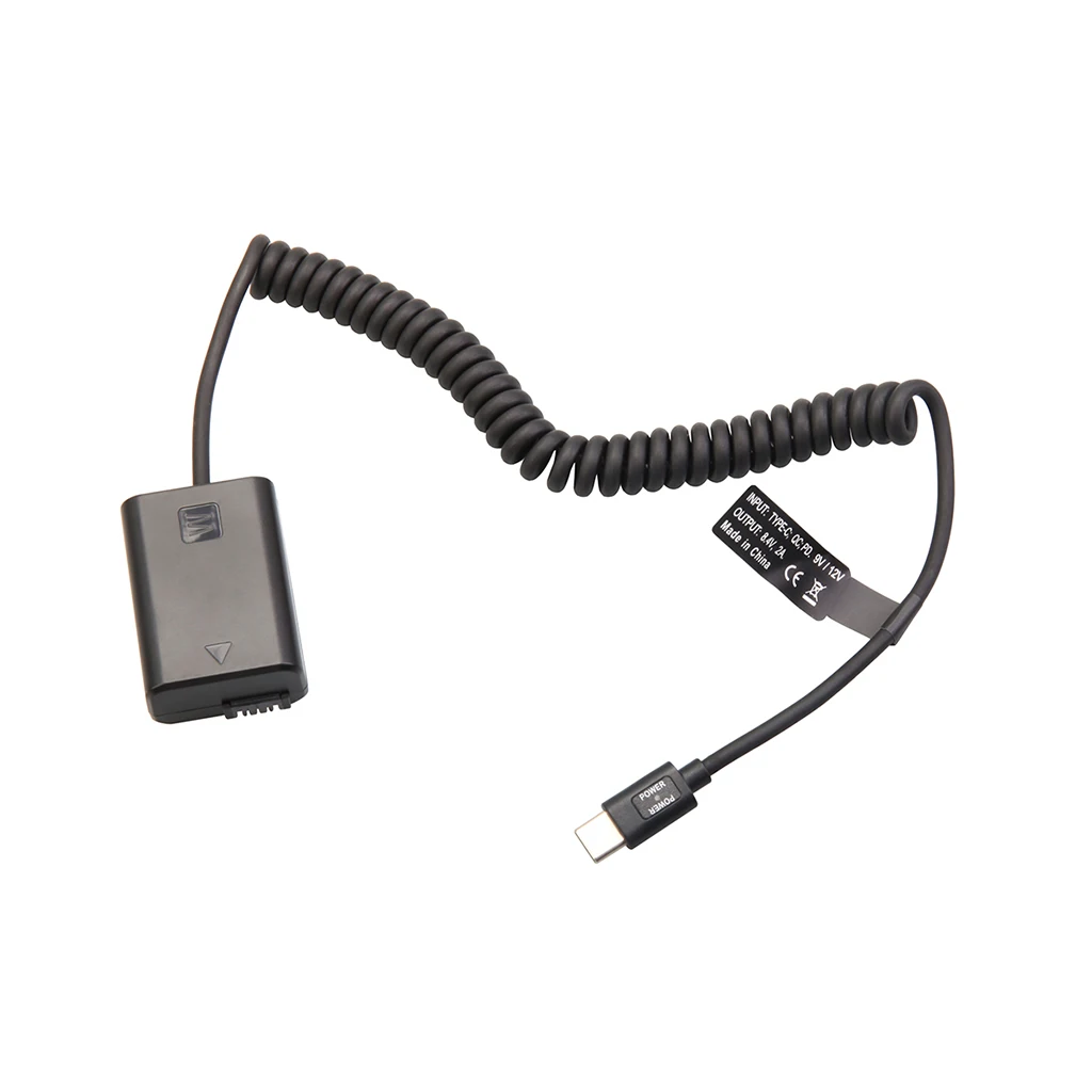 Typ-C PD Dummy-Akku-Kit für Fujifilm Canon Nikon Sony Panasonic, 9V Powerbank zu 7,4-8,4V für Akkuanzeige – Detail 36