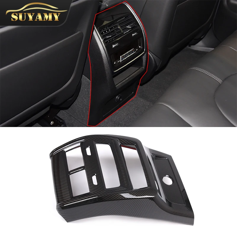 For BMW X5 X6 X7 G05 G06 G07 2019 2020 2021 2022 Rear Air Conditioner Air Outlet Anti-kick Cover Trim Auto Interior Accessories