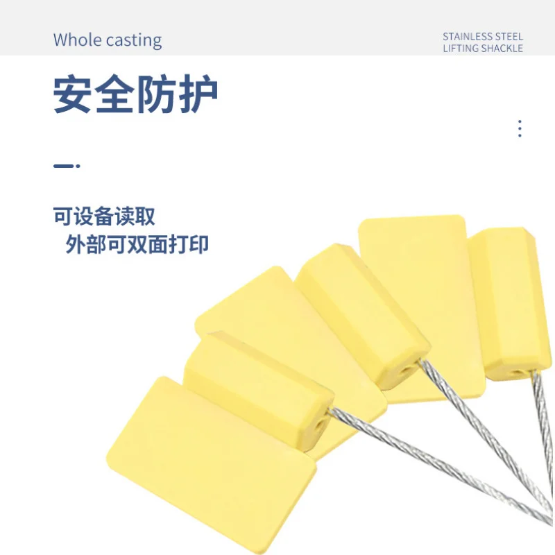 Customized. RFID Lead Seal Label Container Container Intelligent Anti-Counterfeiting Lead Seal Steel Wire Anti-Disassembly Anti-