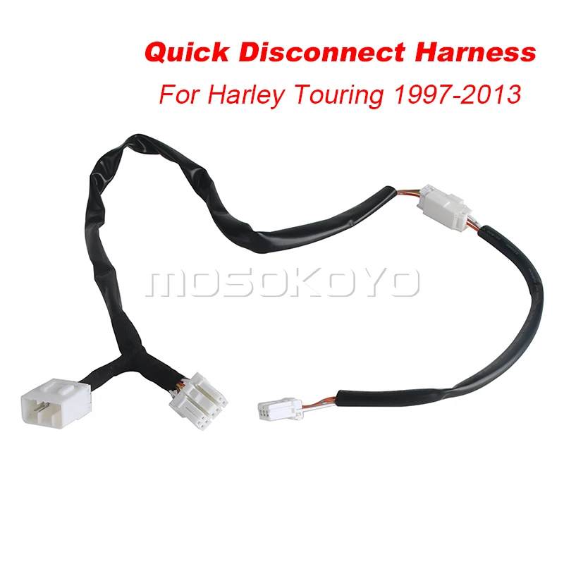 Tour-Pak Quick Disconnect Wiring Harness Extension Connector For Harley 97-13 FLHTP FLHTPI FLTRU FLTR FLTRX FLHTC FLHR FLHXSE