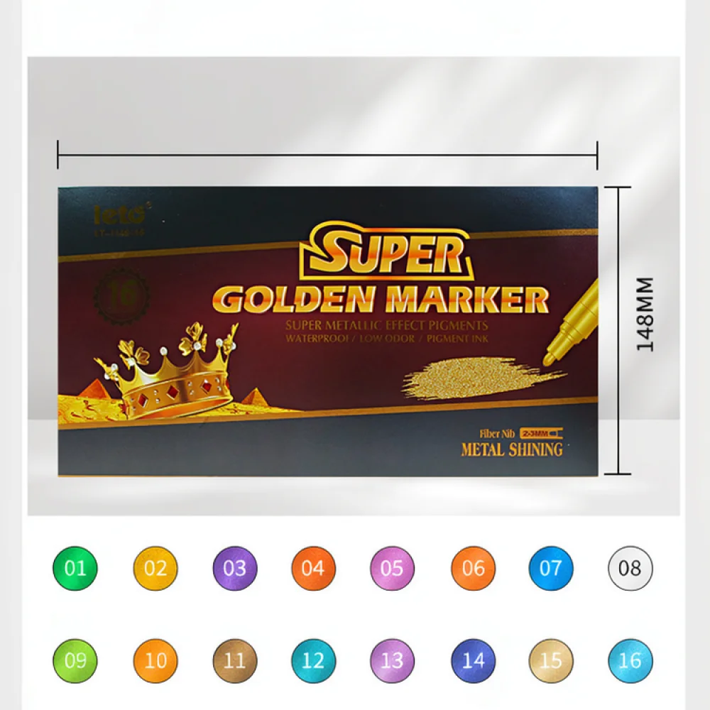 Professional Acrylic Paint Pens Metallic Color For Model Kit Coloring Art Drawing Markers Crafting Tools Supplies Set