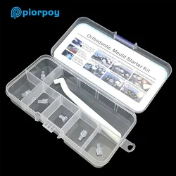 PIORPOY 1Box Dental Mould Starter Kit MINI Orthodontic Accessories Injection Mould Bracket Lingual Button Tongue Tamer Dentistry