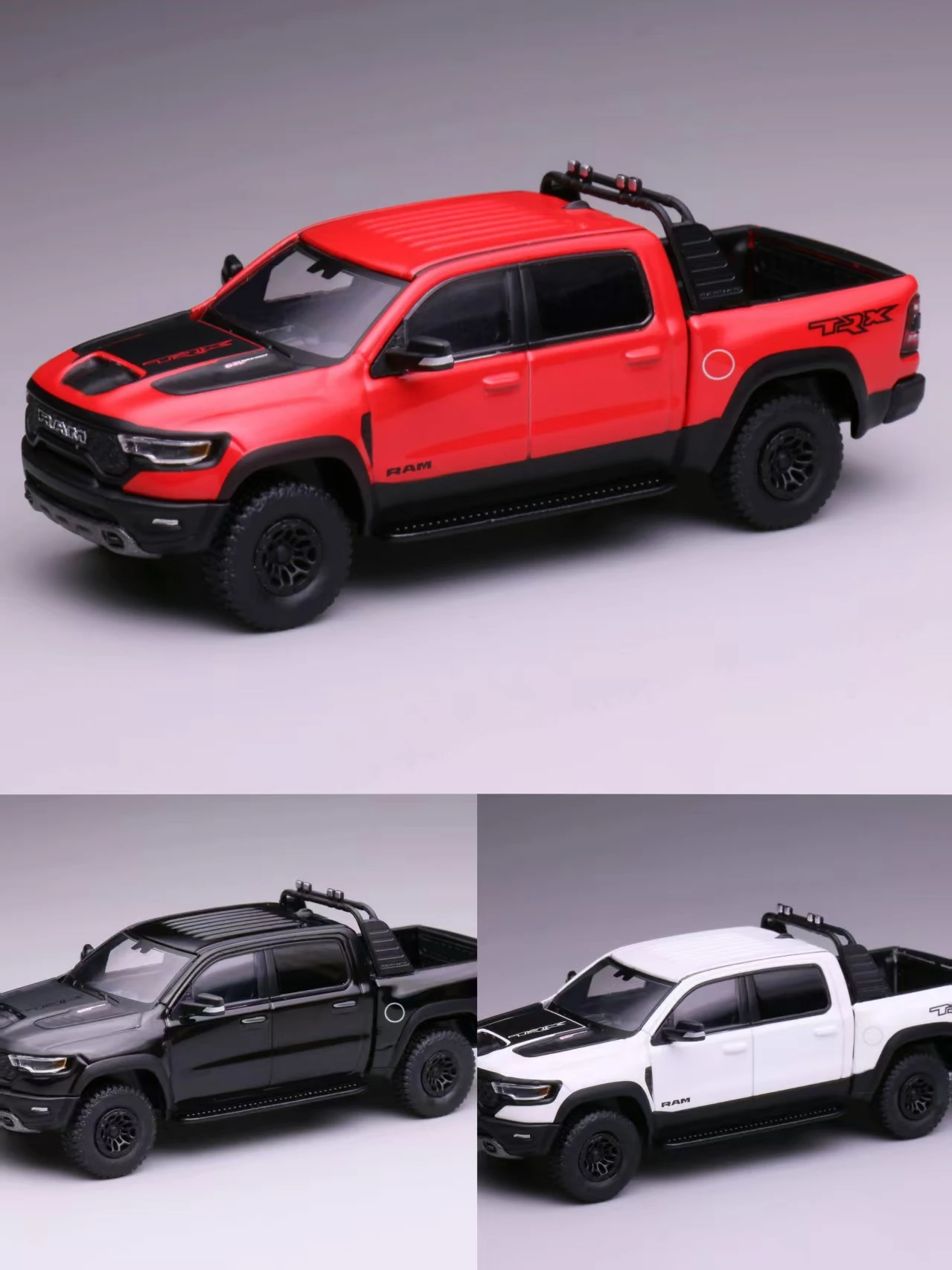 

596 1:64 Модель автомобиля Tyrannosaurus Rex RAM TRX из сплава