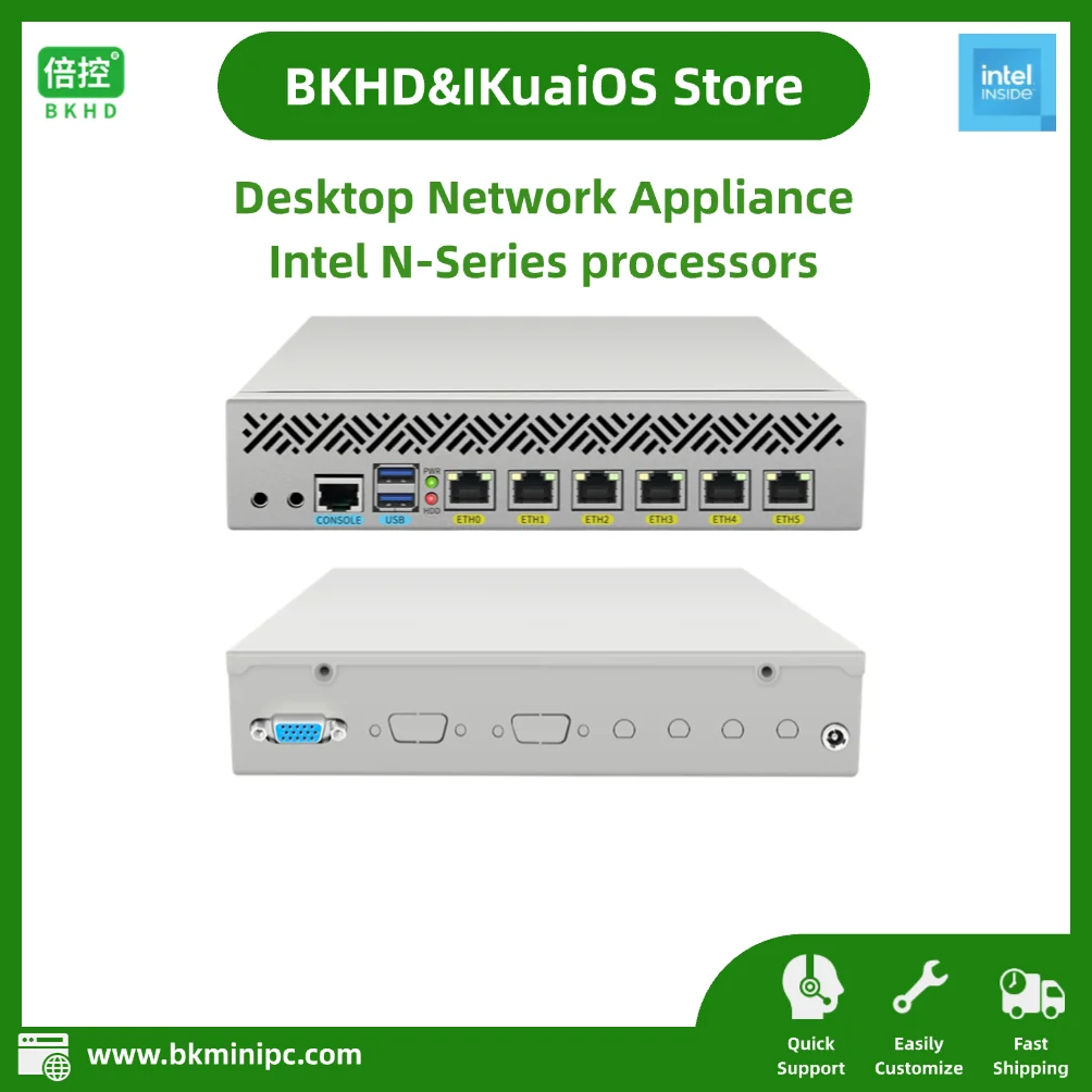 

Настольный сетевой прибор, встроенный процессор Intel с низким энергопотреблением, 6 портов, 2,5 ГБE для брандмауров, мягких маршрутизаторов, домашних серверов OTS-6L