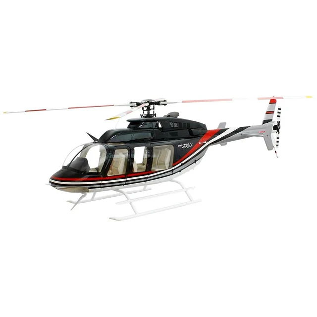 Radio Control Helicopter Fuselage 700 size Bell407 Black/Red/White Toys Aeromodel Aircraft