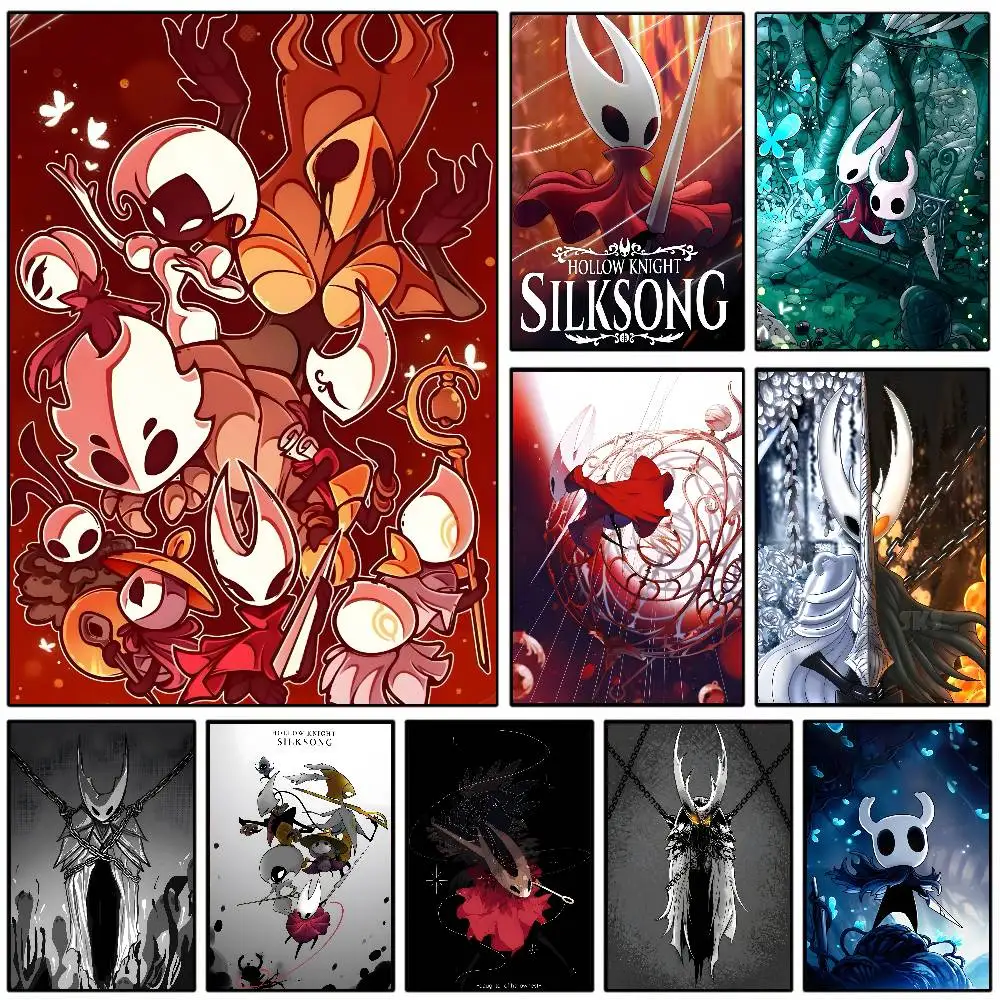 Popular Hot Hollow Knight Silksong-Cool Poster Art With Prints Home Bedroom Living Room Decoration Gift