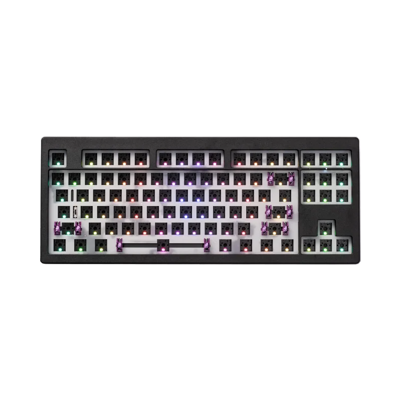 Akko MonsGeek M3 V3 Mechanical Keyboard Barebone Kit 87 Keys TKL Hot Swap RGB Wired QMK/VIA Customized Gaming Keyboard Gasket