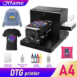 OYfame Automatic dtg printer A4 A3 For Epson L805 Flatbed Printer Directly To Garment dark and light t shirt printing Machine