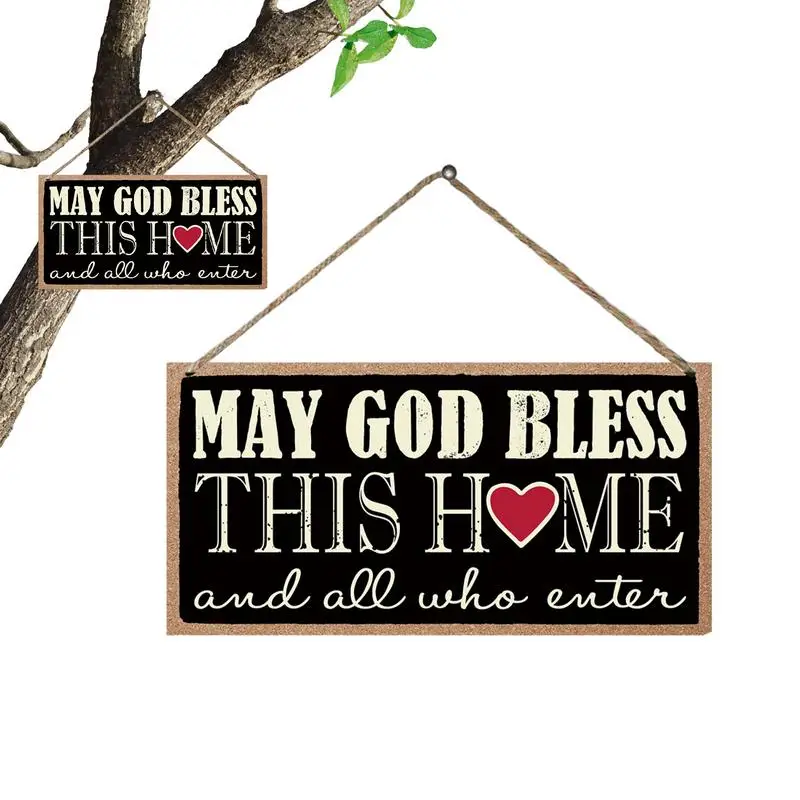 Retro Decorative Wooden Signs Craft Sturdy Wooden Hanger Sign Wooden Signs Craft With Warm And Welcoming Messages For