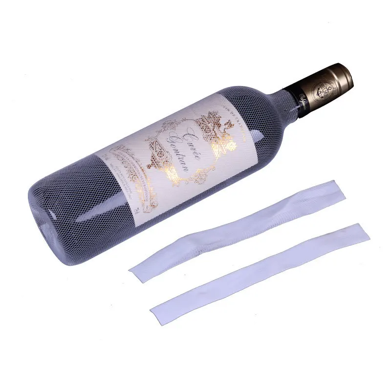 20pcs  PE Red Wine Bottle Cover Storage Net Bottle Bag To Prevent Drink Packaging Decoration Wine Accessories