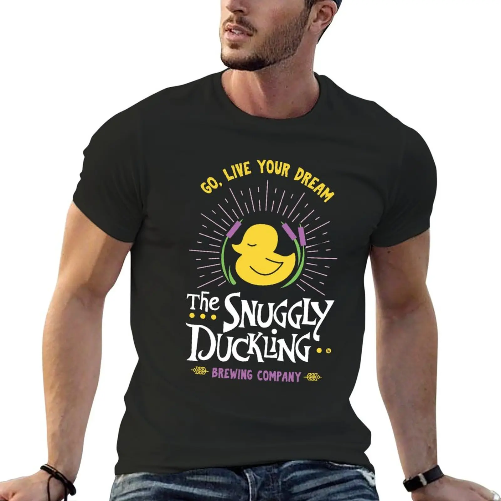 

Snuggly Duckling Brewing Company - Tangled T-Shirt shirts graphic tee cute tops tees compression shirt men