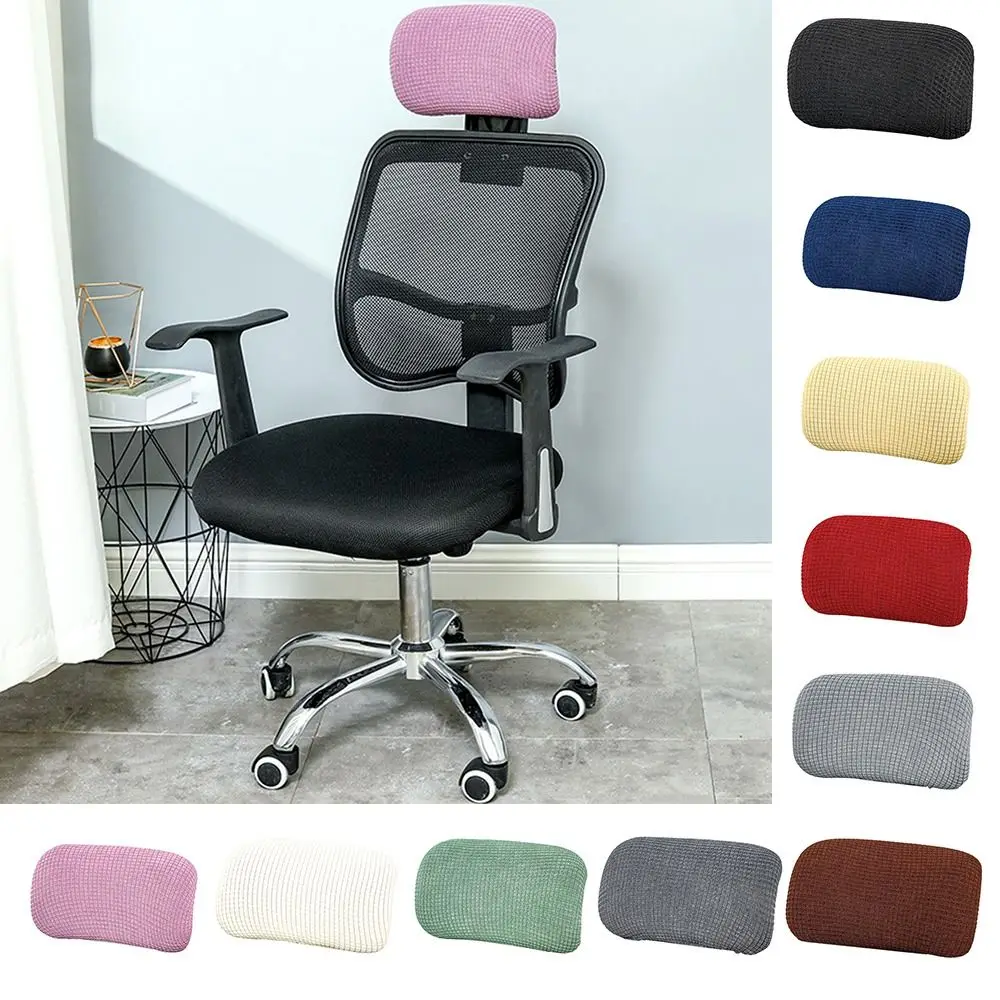 Waterproof Gaming Esports Chair Head Pillowcase Stain-proof Dust-proof Boss Chair Head Covers Comfortable High Elasticity