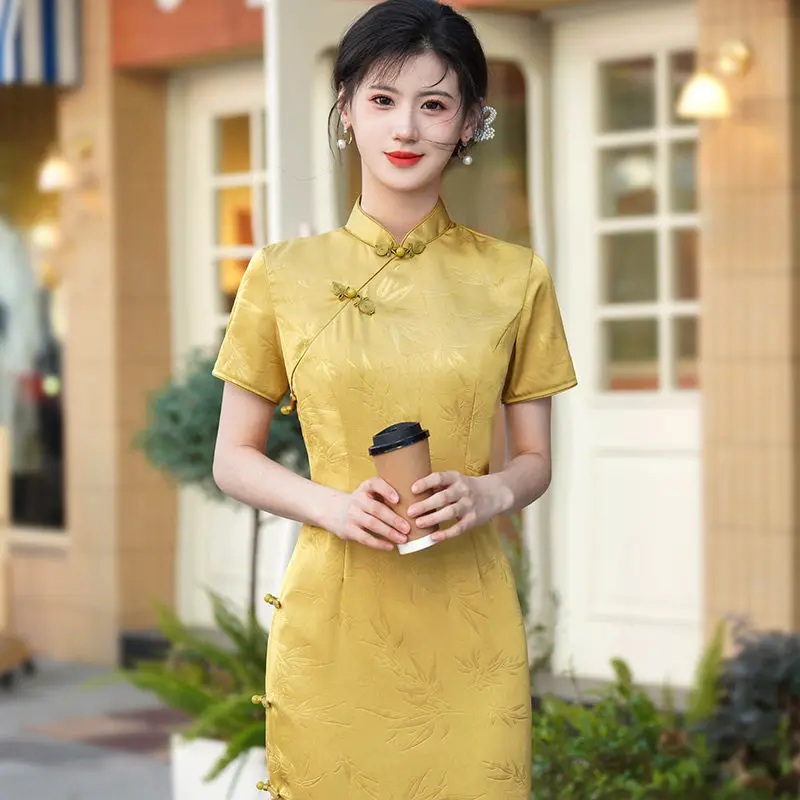 New Chinese Style Suzhou Long Cheongsam Improved Young Style 2026 New Women's High-end Summer Qipao view 4